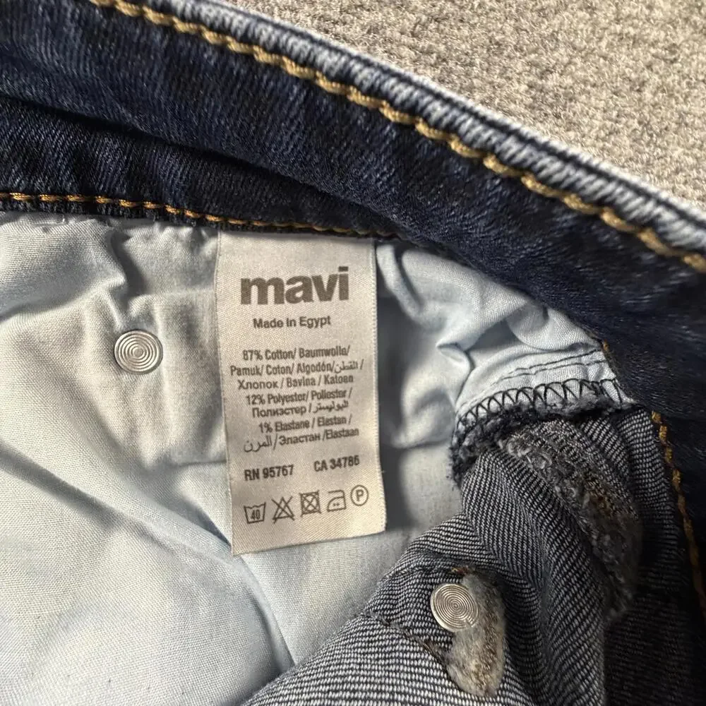 Mavi Women's Blue Denim 35W X 32L Jeans‎ #1319